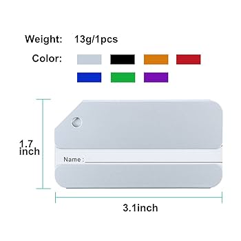 Amazon.co.jp: uxcell ネームタグ 名前ラベル ラゲージタグ 荷物